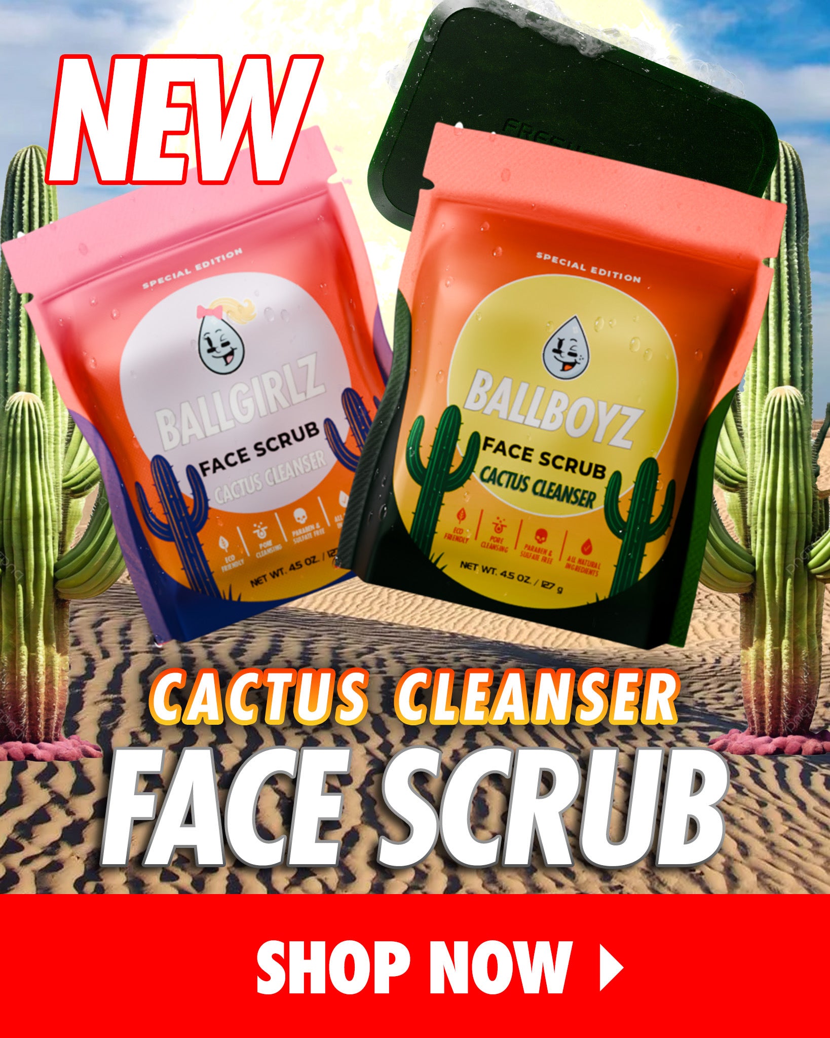 LIMITED EDITION Cactus Cleanser Face Scrub