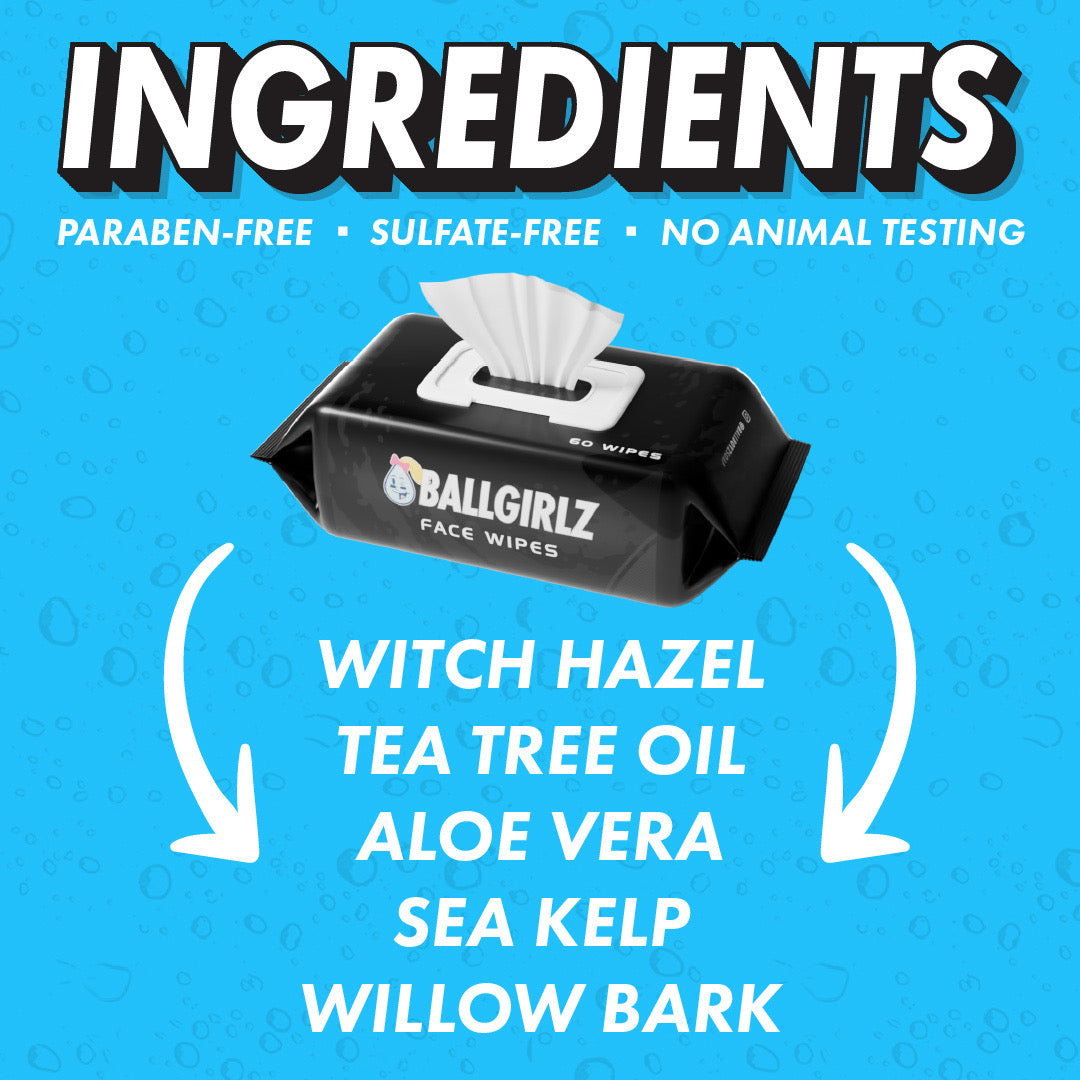 NEW Ballgirlz Face Wipes