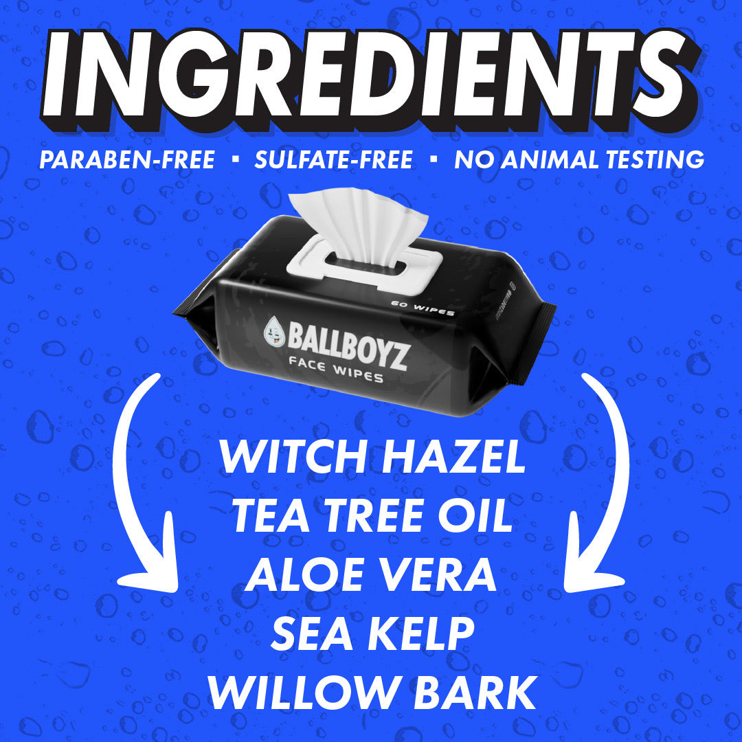 NEW Ballboyz Face Wipes