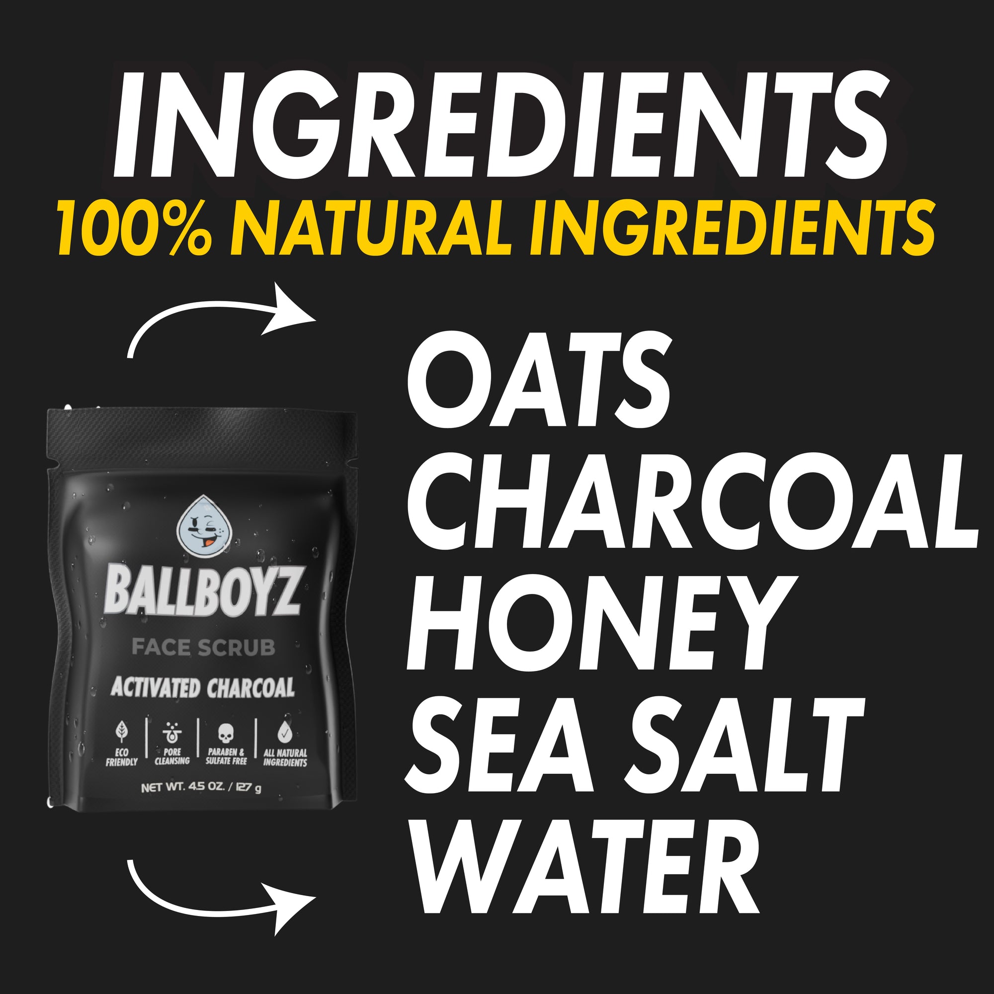 Activated Charcoal Face Scrub (Severe Acne)